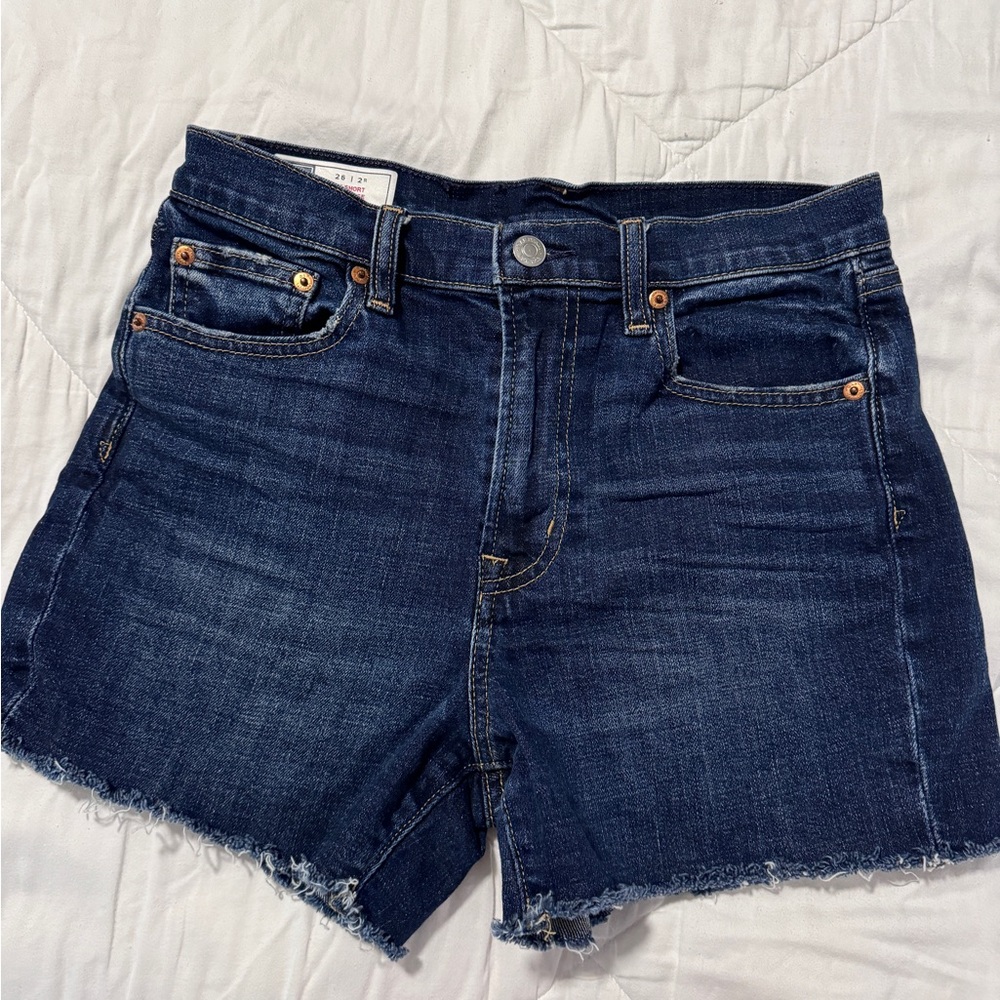 Gap 4” inseam cutoff jean shorts. Size 26